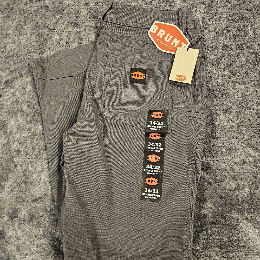 NWT Mens Brunt Charcoal Martin Pants